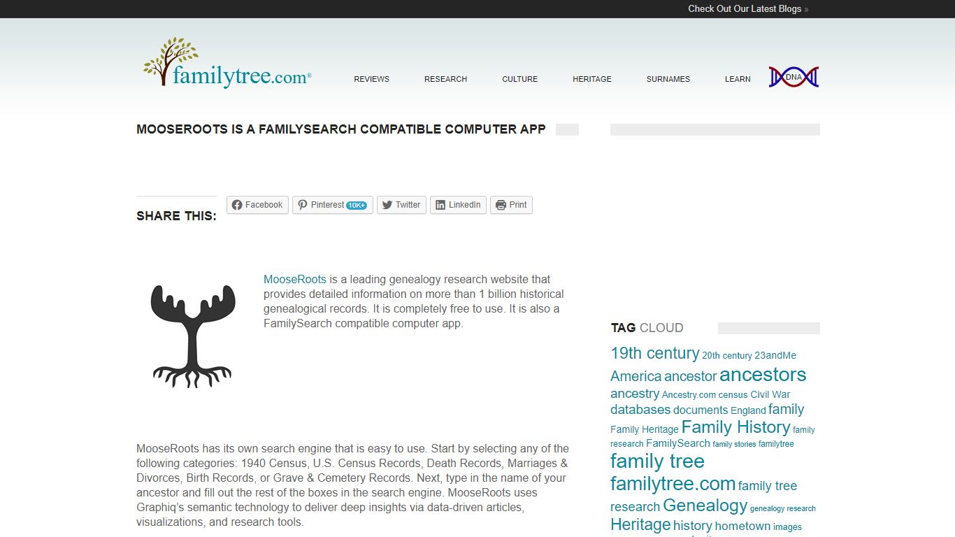MooseRoots is a FamilySearch Compatible Computer App ...